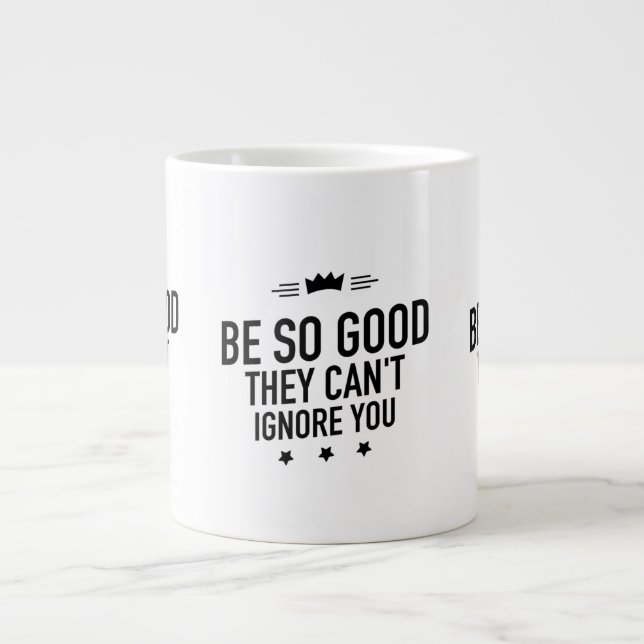 Be so good black jumbo mugg (Framsidan)