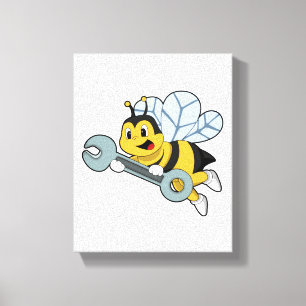 Be som mekanisk med Wrench Canvastryck