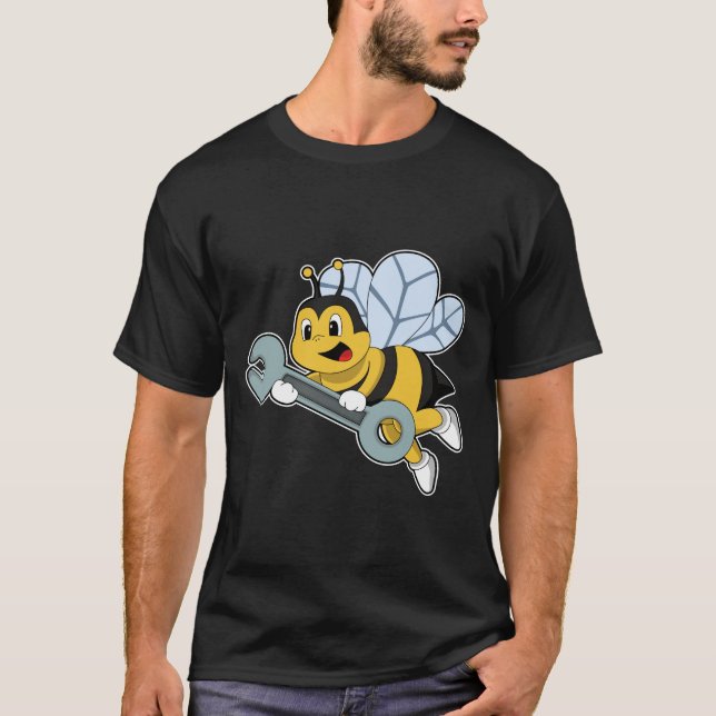 Be som mekanisk med Wrench T Shirt (Framsida)