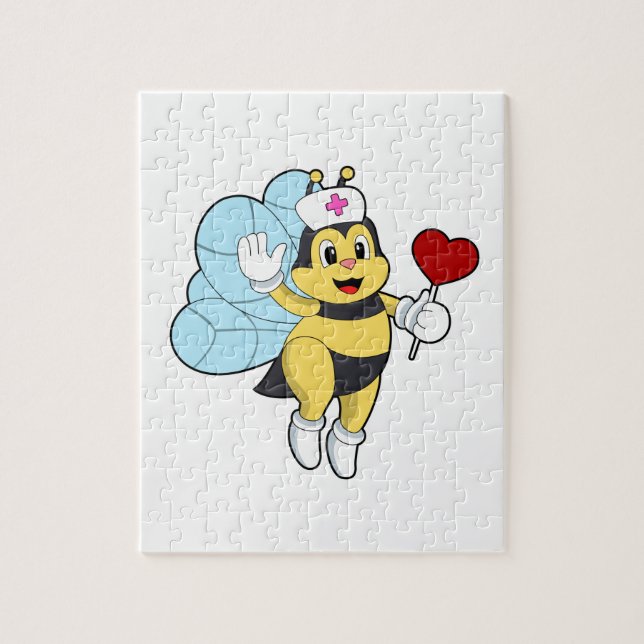 Be som sjuksköterska med Heart.PNG Pussel (Vertikal)