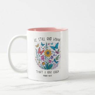 Be Still and Know Coffee Mug Två-Tonad Mugg