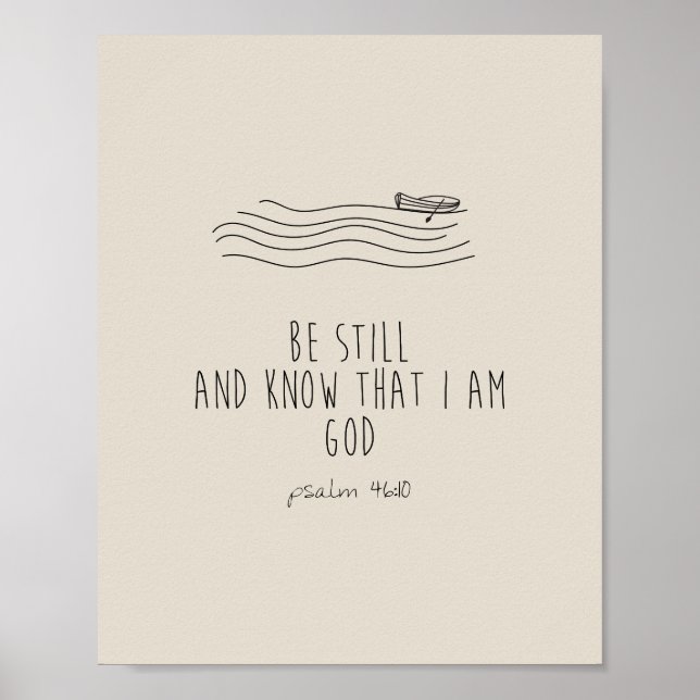 Be still and know that I am God  Poster (Framsidan)