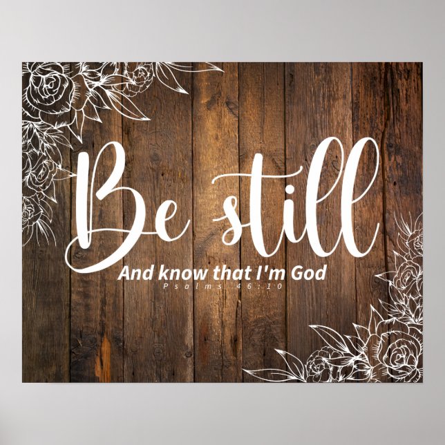 Be Still and Know That I’m God Poster (Framsidan)