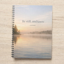 Be Still Christian Notebook Psalm 46:10 Scripture Anteckningsbok