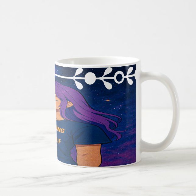 Be Strong for Yourself – Inspirational Anime Mug Kaffemugg (Höger)