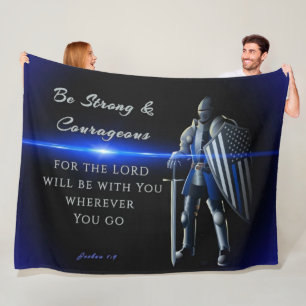 BE STRONG Joshua:1.9 Fleecefilt