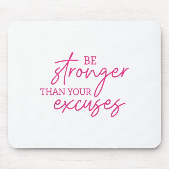 Be Stronger Than Your Excuses Shirt Workou Women M Musmatta (Framsidan)