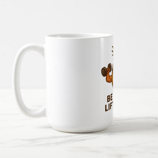 Be Sweet Lift Heavy Pineapple Gym Fitness Funny Kaffemugg (Vänster)