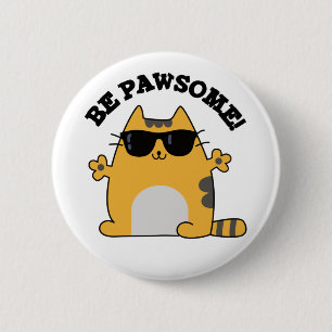 Be Tass-some Funny Fantastisk Cat Pun Knapp