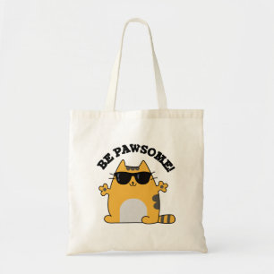 Be Tass-some Funny Fantastisk Cat Pun Tygkasse