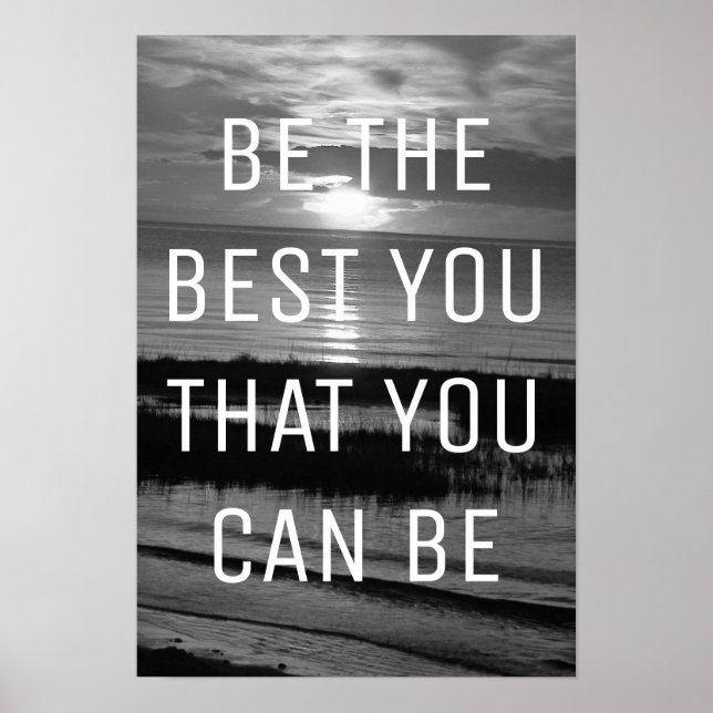 Be The Best You That You Can Be Quote Poster (Framsidan)