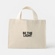 Be the Light Matthew 5:14 Christian Floral Tote Ba