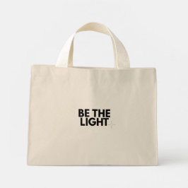 Be the Light Matthew 5:14 Christian Floral Tote Ba Mini Tygkasse