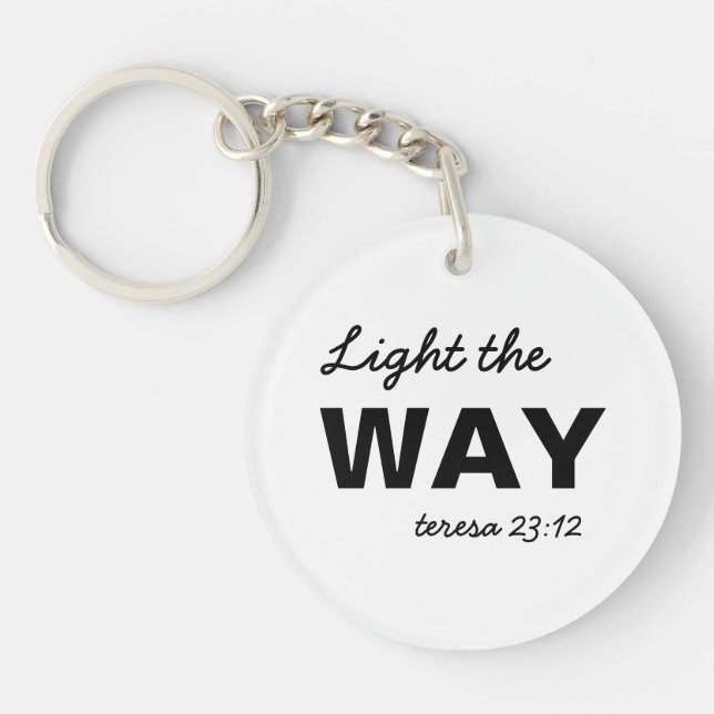 Be the Light | Matthew 5:14 Christian Keychain (Framsidan)