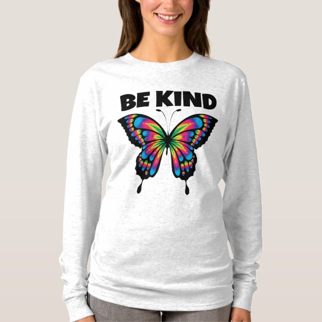 BE TYP BUTTERFLY DAM T-SHIRT (Framsida)