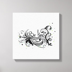 BE TYP! Inspirationsklickcitat Canvastryck