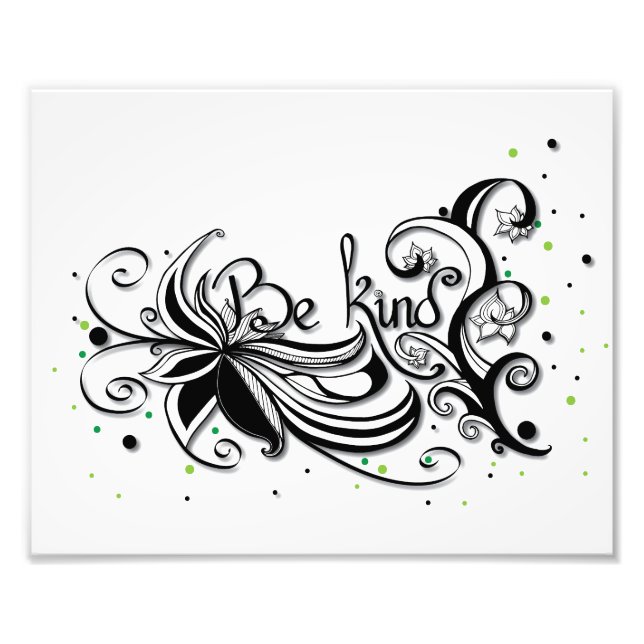 BE TYP! Inspirationsklickcitat Fototryck (Framsidan)