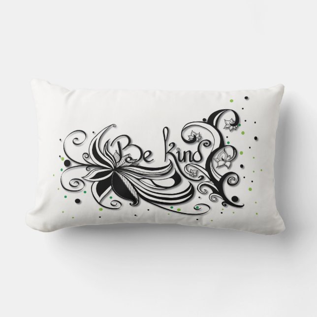 BE TYP! Inspirationsklickcitat Lumbarkudde (Framsida)