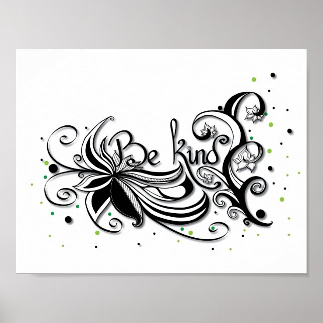 BE TYP! Inspirationsklickcitat Poster (Framsidan)