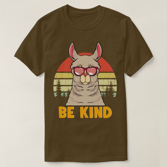 Be typ Llama Välj Kindness AntiBullying Student T Shirt (Design framsida)