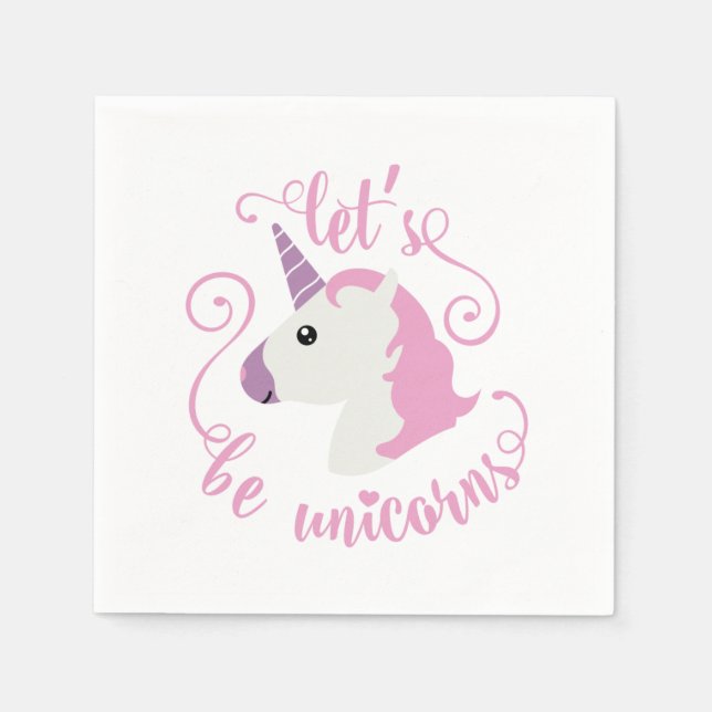 Be Unicorns (emoji) Pappersservett (Framsidan)