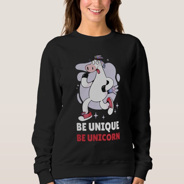 Be Unique Be Unicorn 3 T Shirt (Framsida)
