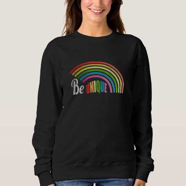 Be Unique  Motivational Messages T Shirt (Framsida)