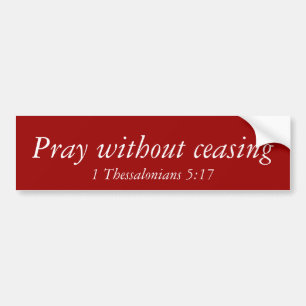 Be, utan att upphöra 1 Thessalonians Bildekal