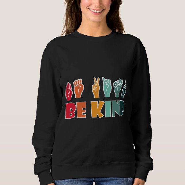 BE-vänligt ASL-amerikanskt teckenspråk T Shirt (Framsida)