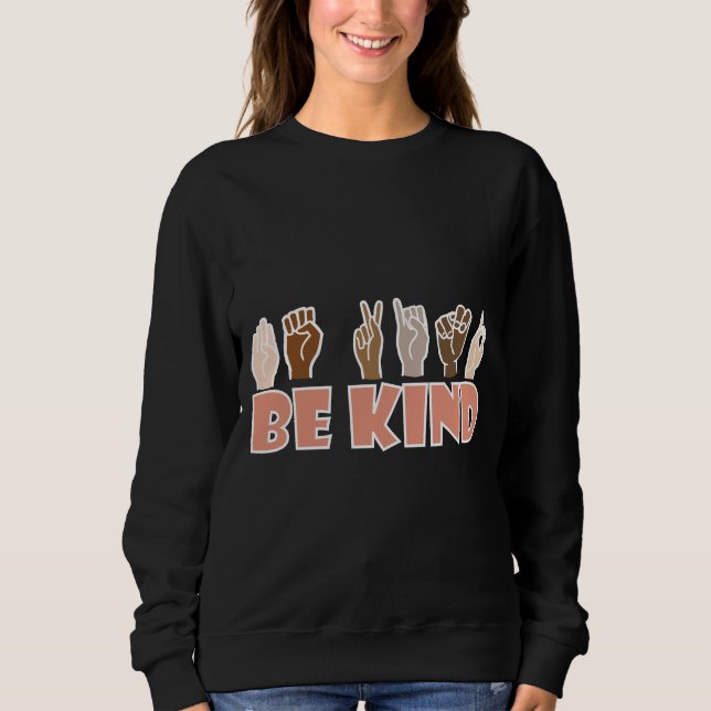BE-vänligt ASL-amerikanskt teckenspråk T Shirt (Framsida)