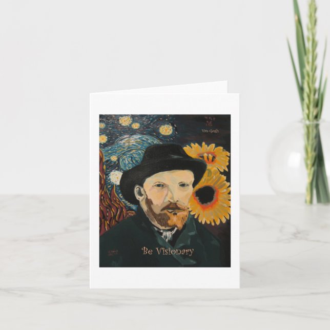 Be Visionär notecard Kort (Framsida)
