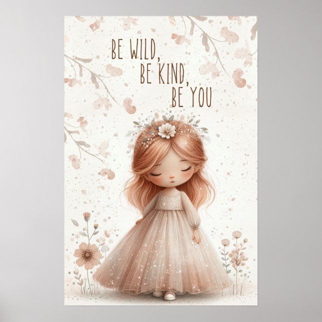 be wild, be kind, be you poster (Framsidan)