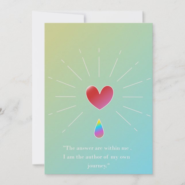 Be Your True Self – Empowering Greeting Card Julkort (Framsida)