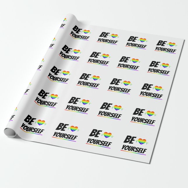 Be yourself  | LGBTQ+ Pride  Presentpapper (Utrullad)