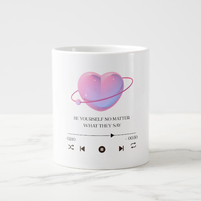 Be Yourself No Matter What They Say - jumbo mug Mugg (Framsidan)
