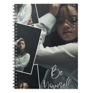 Be Yourself Photo Collage Spiral Notebook  Anteckningsbok