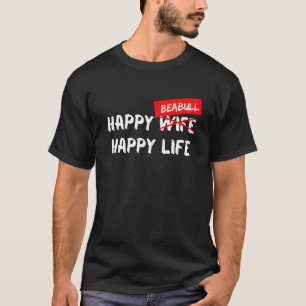 Beabull Hund aveln Lycklig Life Animal Friend Hund T Shirt