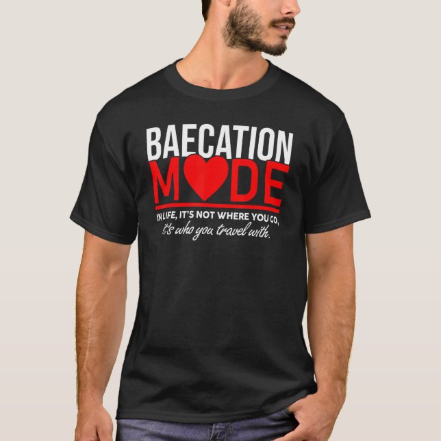 Beacationsläge Girlkompis Boykompis Couple Vacatio T Shirt (Framsida)