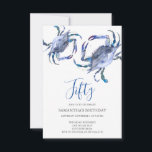 Beach 50:e födelsedagsinbjudan Crab Boil Inbjudningar<br><div class="desc">Säg till A Belles strand 50:e födelsedag till ramar att du får information om din händelse med en överkant av blåa vattenkrabbor. En matchande färg lägger till baksidan av inbjudan. En fyllig chic, men ändå modernt val för din Födelsedagsfest eller din krabbkoks. Ord kan ändras till 60:e, 70:e, 80:e, Cheers...</div>