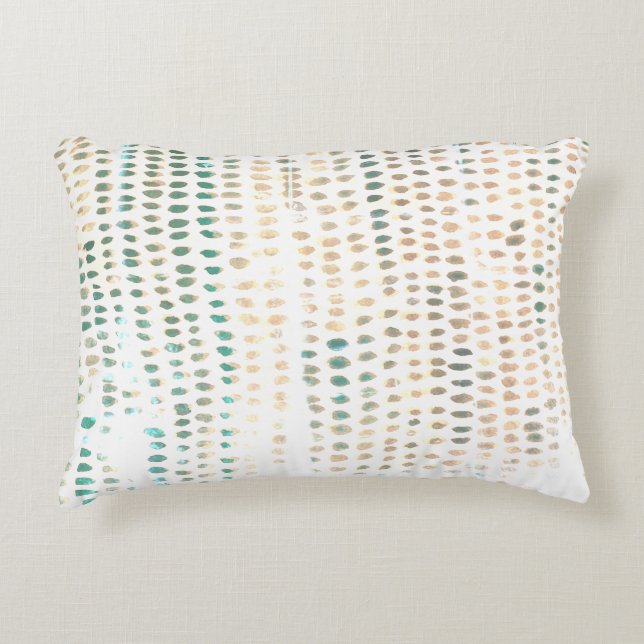 Beach Abstrakt Struktur Turcoise accent Pillow Prydnadskudde (Framsidan)