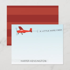 Beach Airplane Banner Personal Stationage Inbjudningar