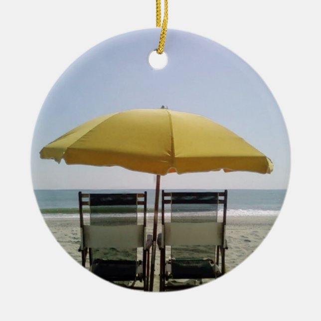 ** BEACH ÄLSKARE* JULGRANSPRYDNAD KERAMIK (Framsidan)