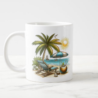 Beach älskare jumbo mugg
