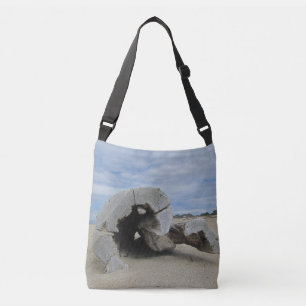 Beach Älskare Ocean Driftwood Photo Coastal Living Axelväska