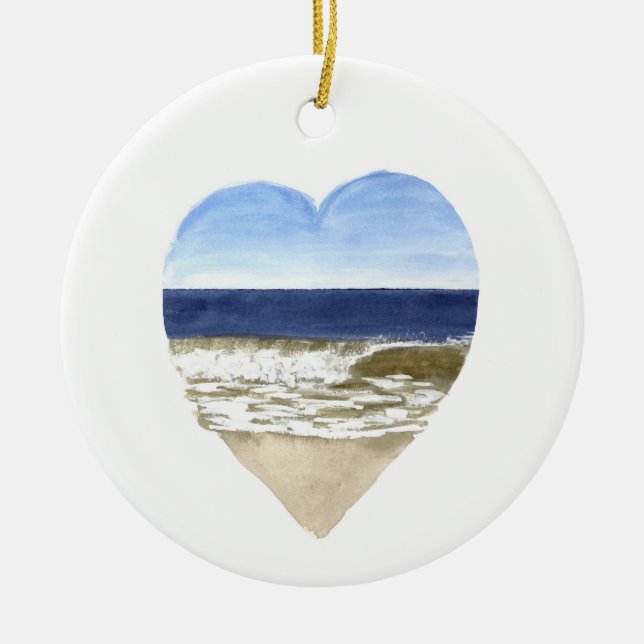 Beach Älskare Ornament (Framsidan)