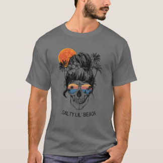 Beach Älskare Salty Lil'Beach Funny Sommar Vacatio T Shirt