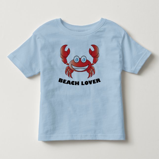 Beach Älskare - Småbarn Bra Jersey T-Shirt (Framsida)