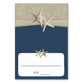 Beach Amore’ Blue Seating Card Bordsnummer