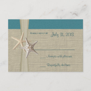 Beach Amore Teal Responcard OSA Kort