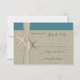 Beach Amore Teal Responcard OSA Kort